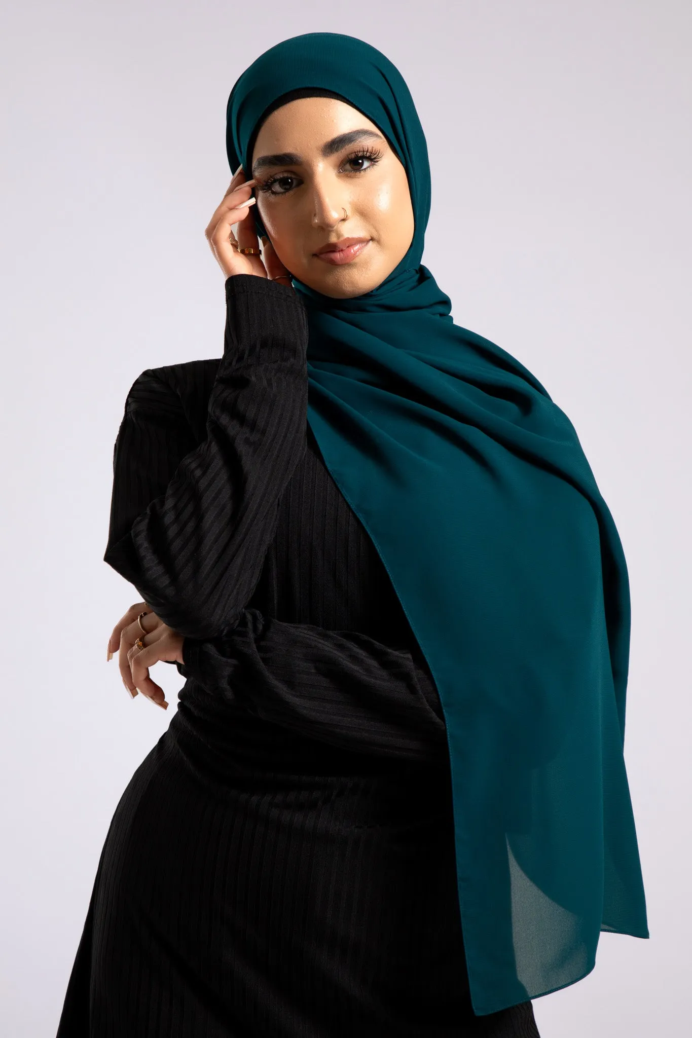 Soft Chiffon Hijab - Turquoise
