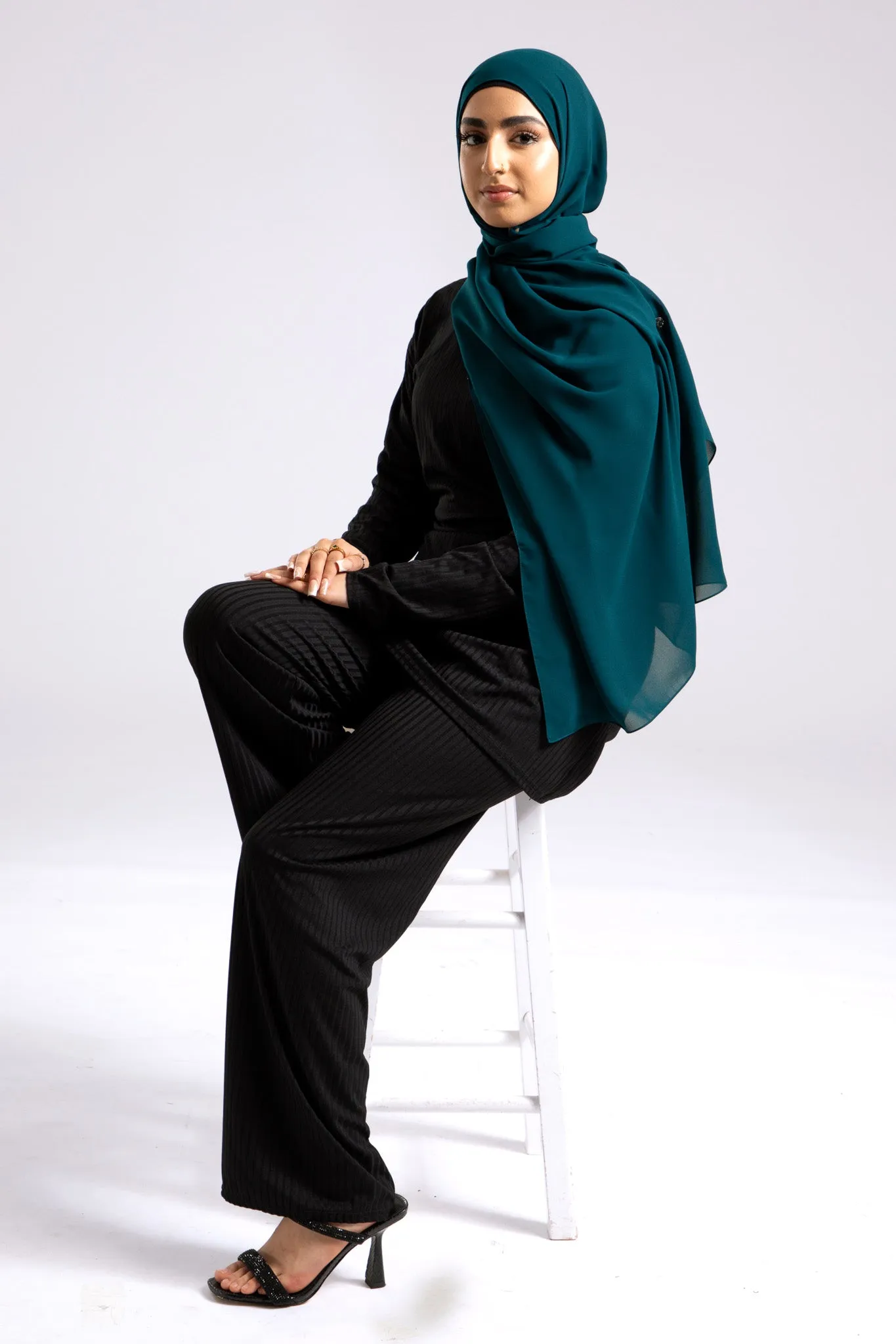 Soft Chiffon Hijab - Turquoise