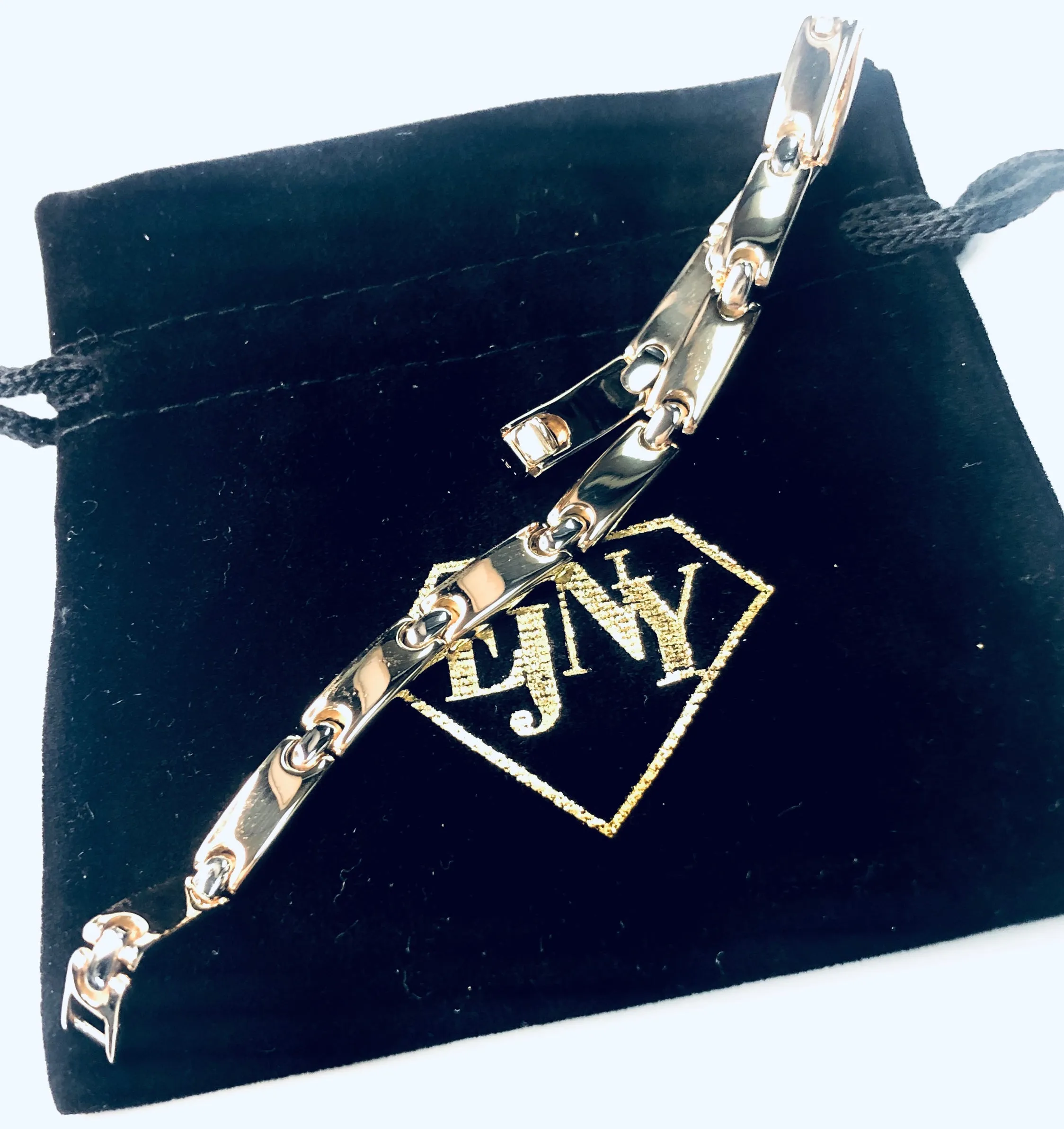 Solid Bar Link Bracelet