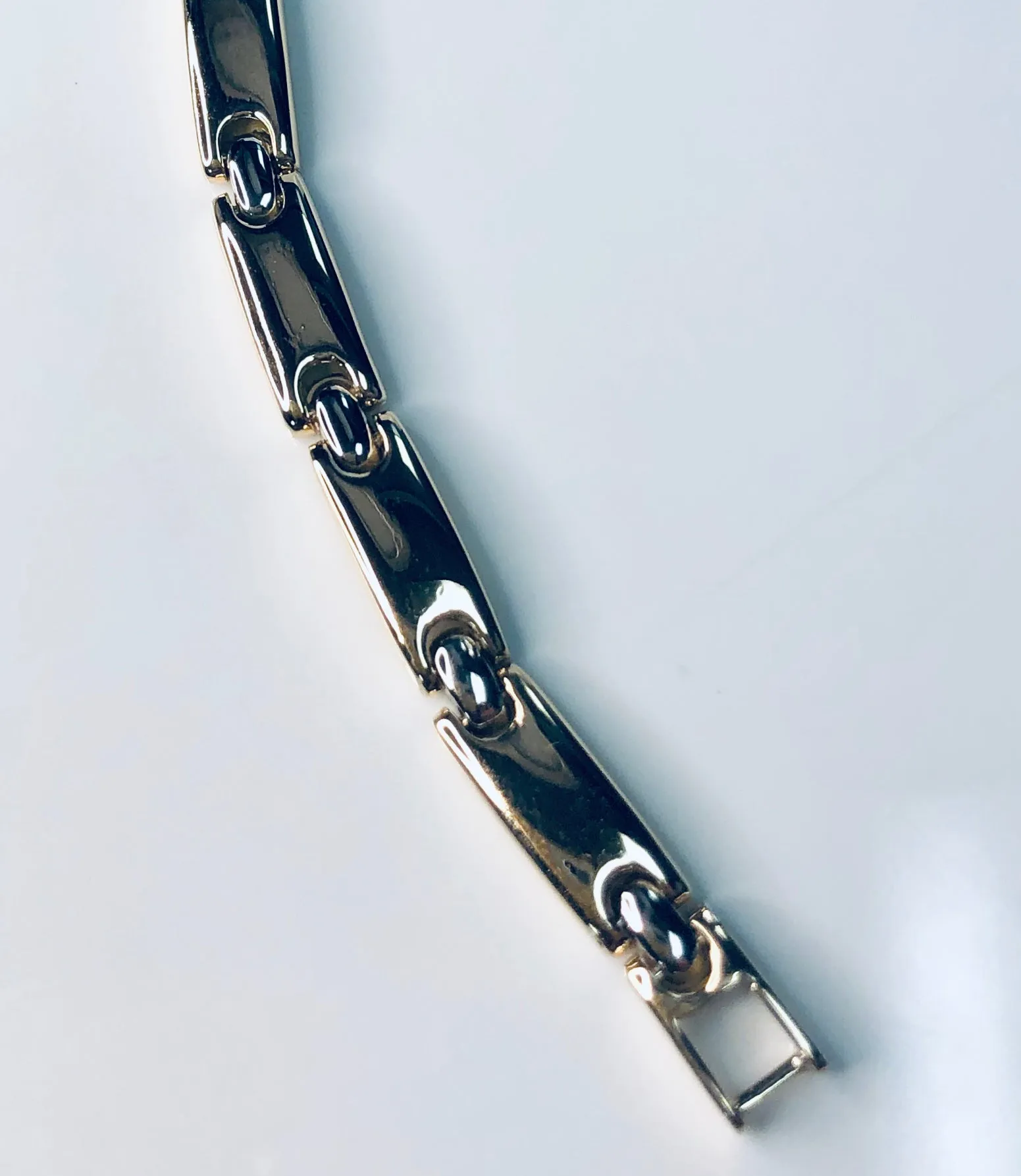 Solid Bar Link Bracelet