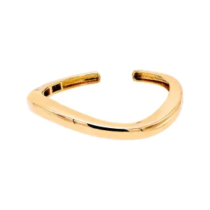 Solid Curved Shape Bangle Bracelet