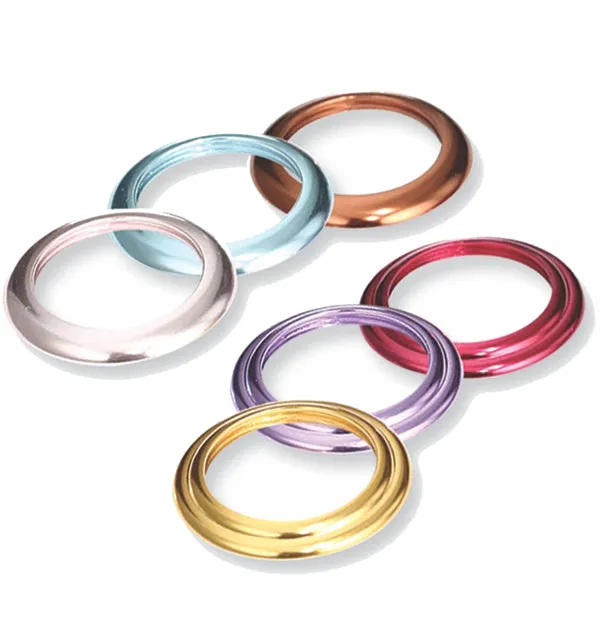 Stainless Steel Bangle Watch with 7 Interchangeable Color Bezels