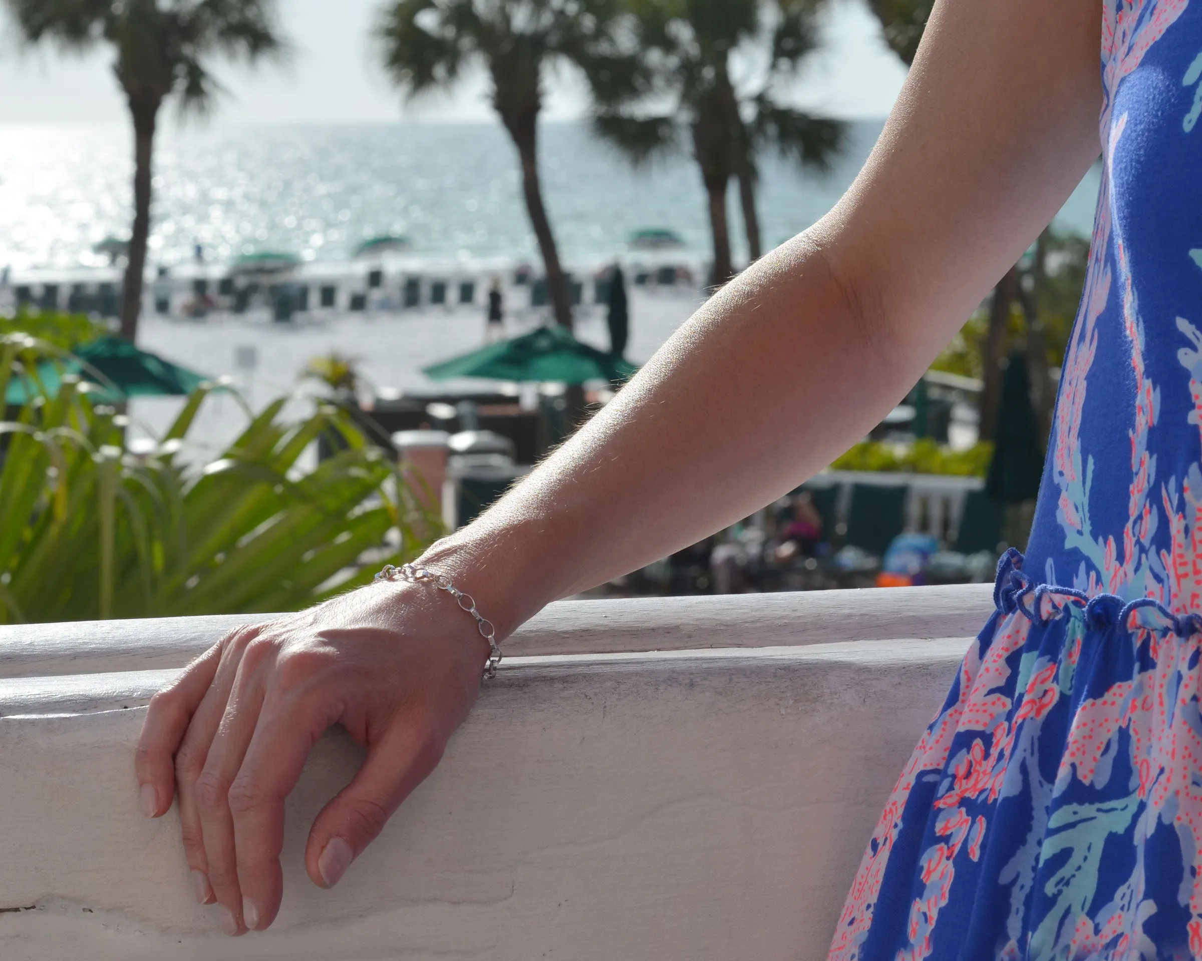 STERLING SILVER CHARM BRACELET - MINI w/ LOBSTER CLASP