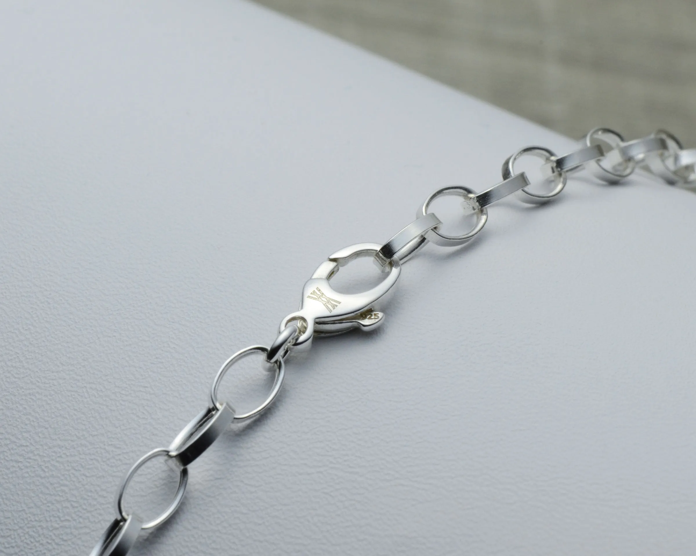 STERLING SILVER CHARM BRACELET - MINI w/ LOBSTER CLASP