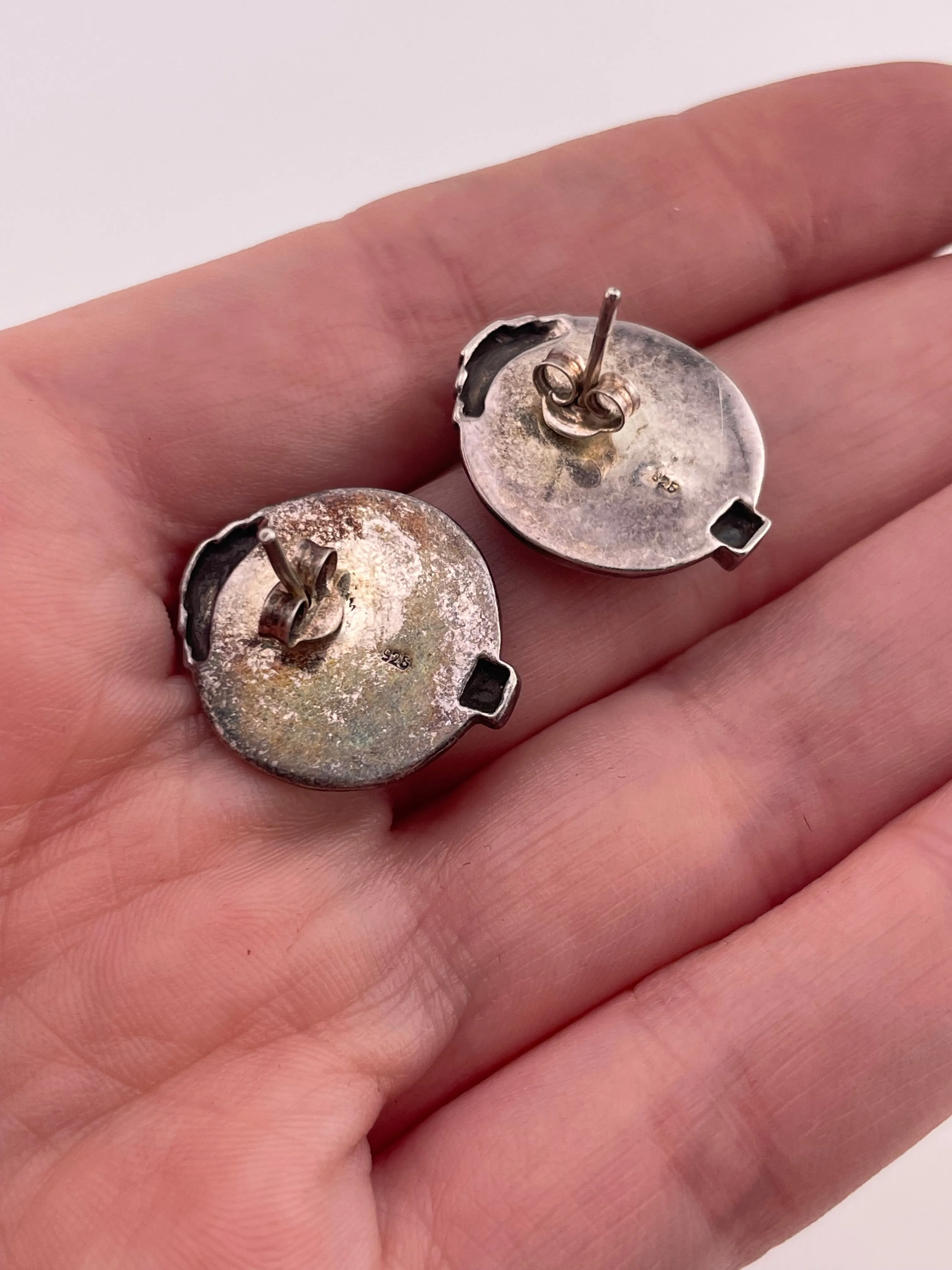 sterling silver chrysoprase marcasite post earrings earrings