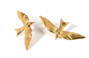 Swallow 14K gold Stud Earring