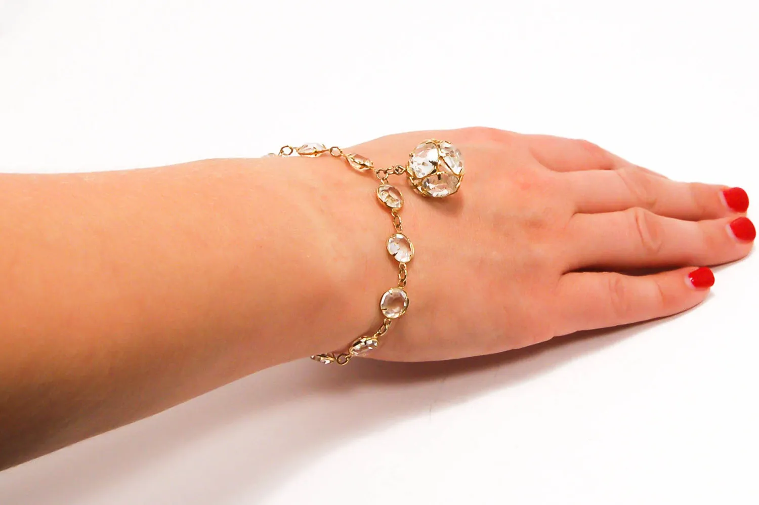 Swarovski Chicklet Bezel Set Crystal Bracelet