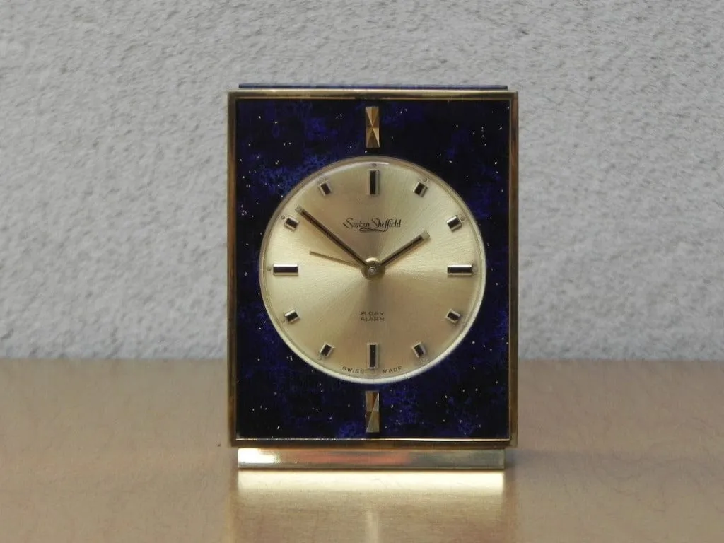 Swiza Sheffield Purple Brass 8-Day Alarm Clock