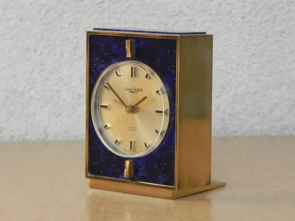 Swiza Sheffield Purple Brass 8-Day Alarm Clock