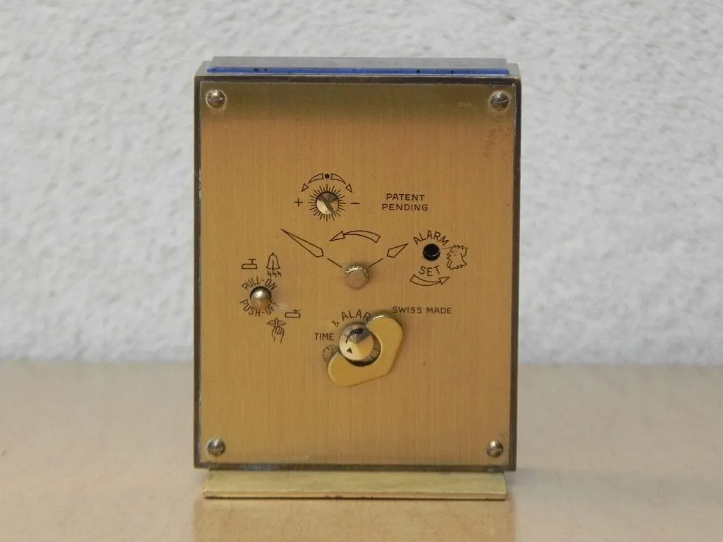 Swiza Sheffield Purple Brass 8-Day Alarm Clock