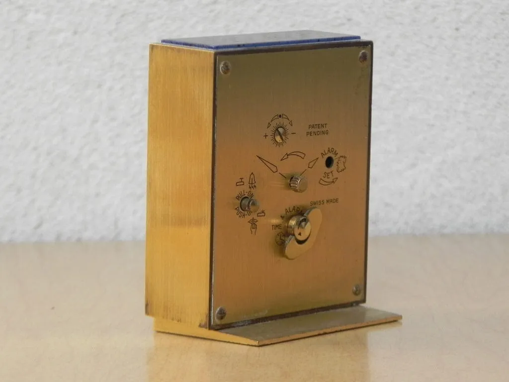 Swiza Sheffield Purple Brass 8-Day Alarm Clock