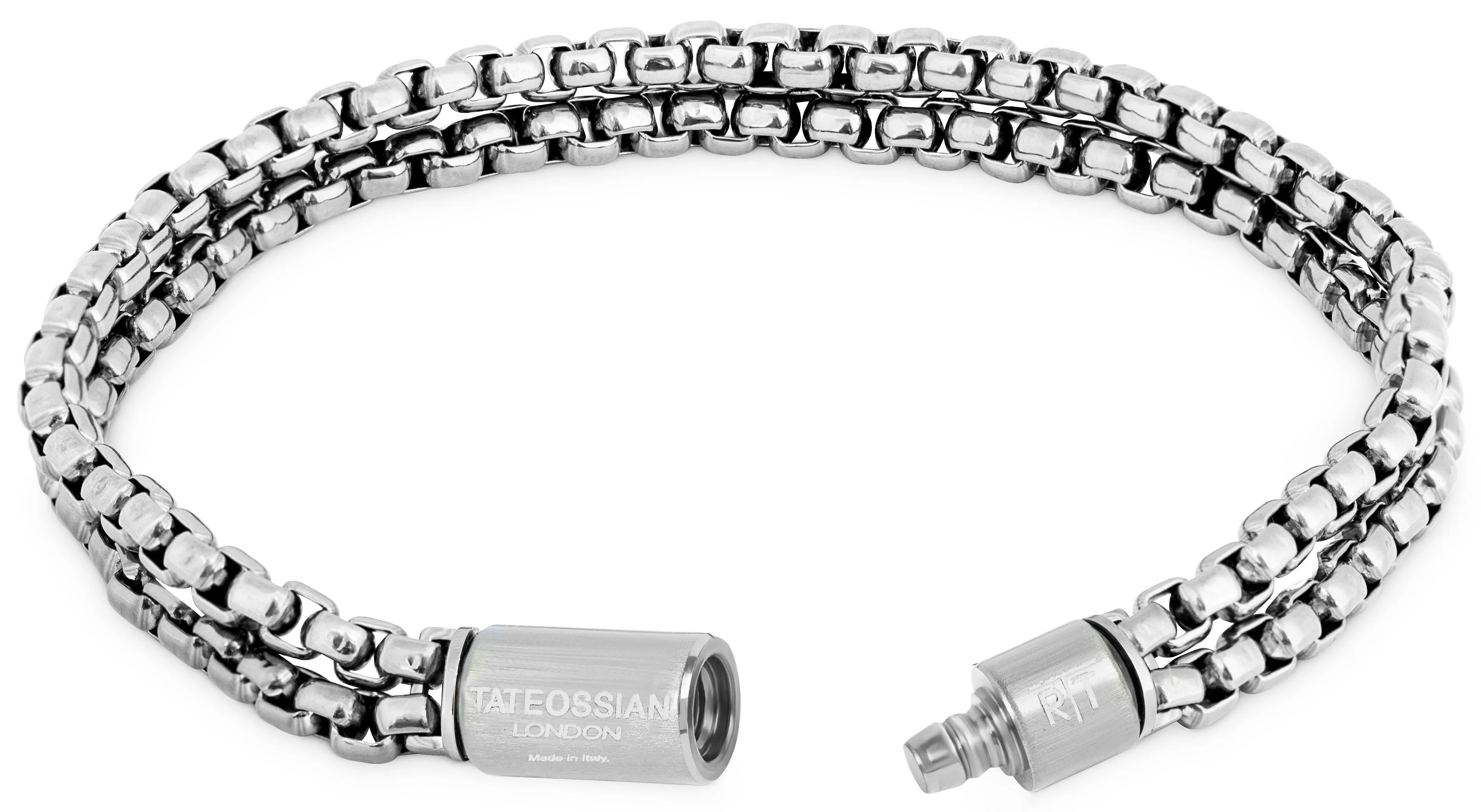 Tateossian Men's Pop Elements 4MM Stainless Steel Chain Bracelet