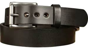 The Eastwood: Men's Black Non Stitched Leather Belt Max Thick 1.50"