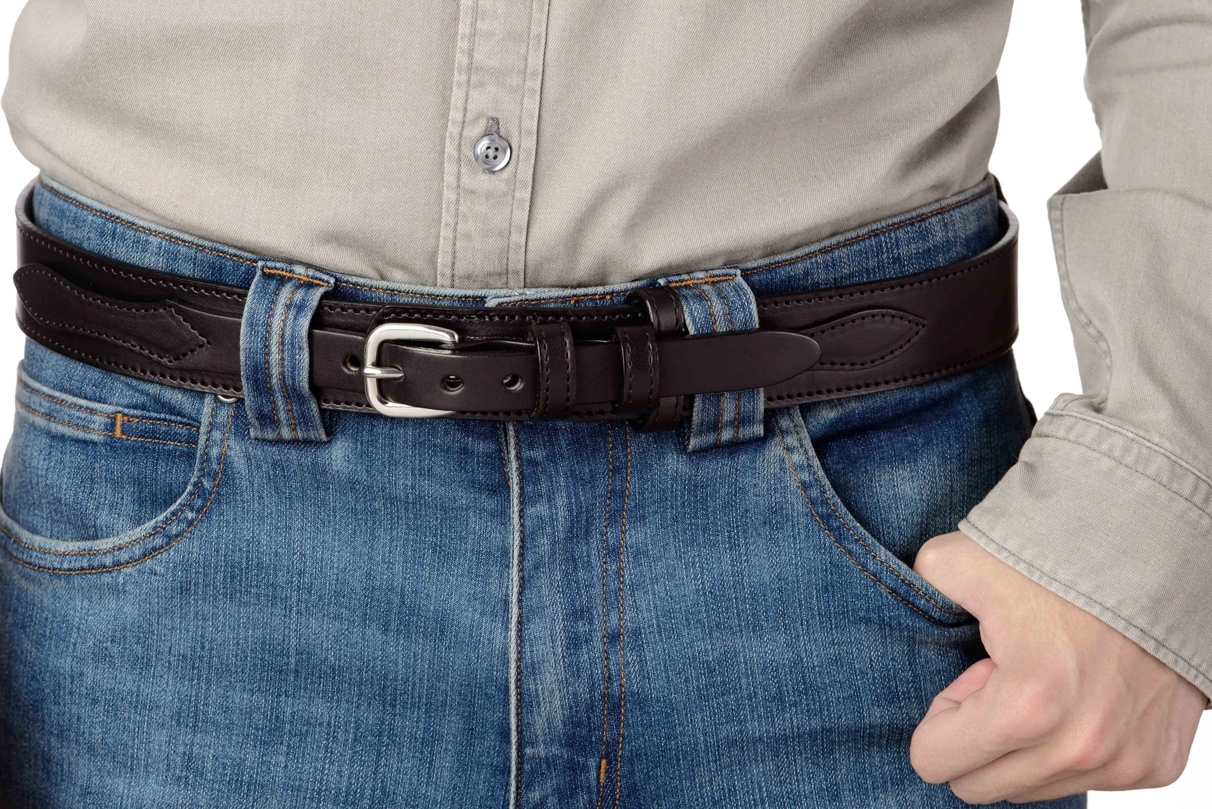 The Walker: Black Stitched Ranger 1.50"