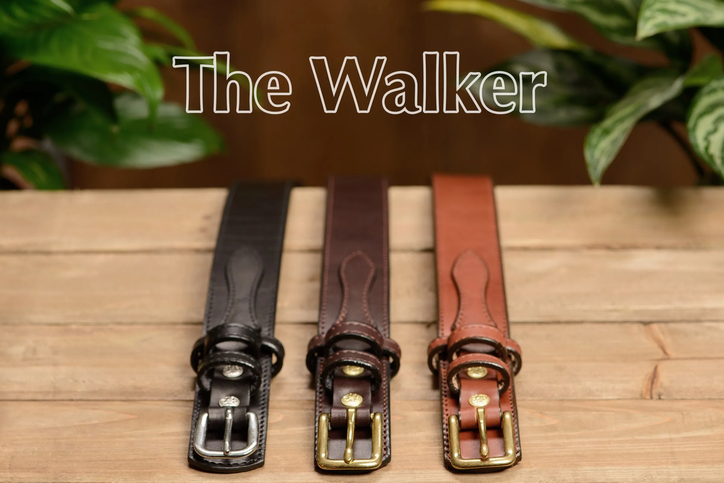 The Walker: Black Stitched Ranger 1.50"