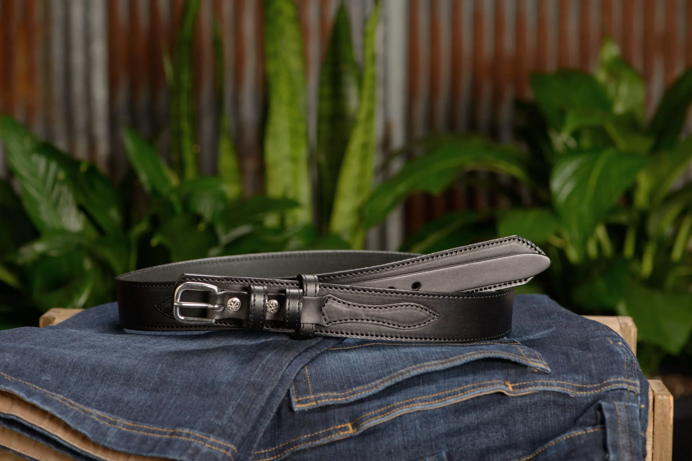The Walker: Black Stitched Ranger 1.50"