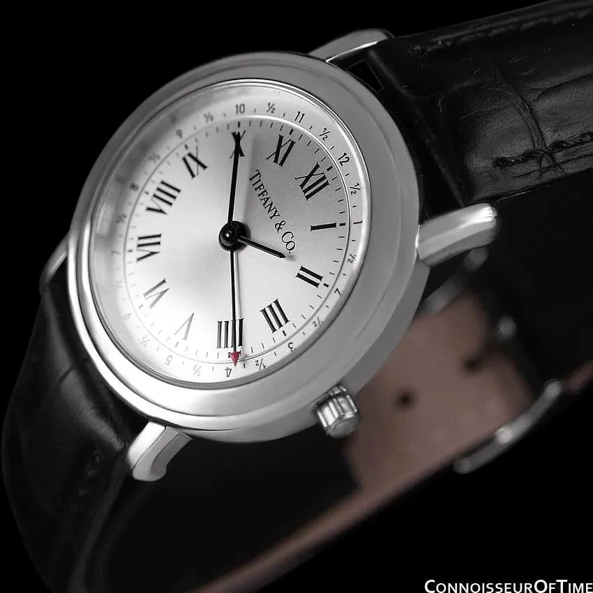 Tiffany & Co. Mens Resonator (Alarm, Reveil) Quartz Watch - Stainless Steel