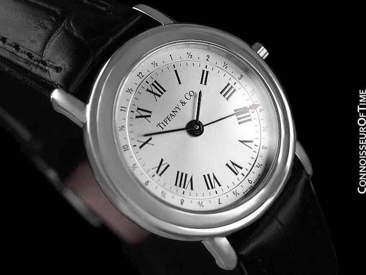 Tiffany & Co. Mens Resonator (Alarm, Reveil) Quartz Watch - Stainless Steel