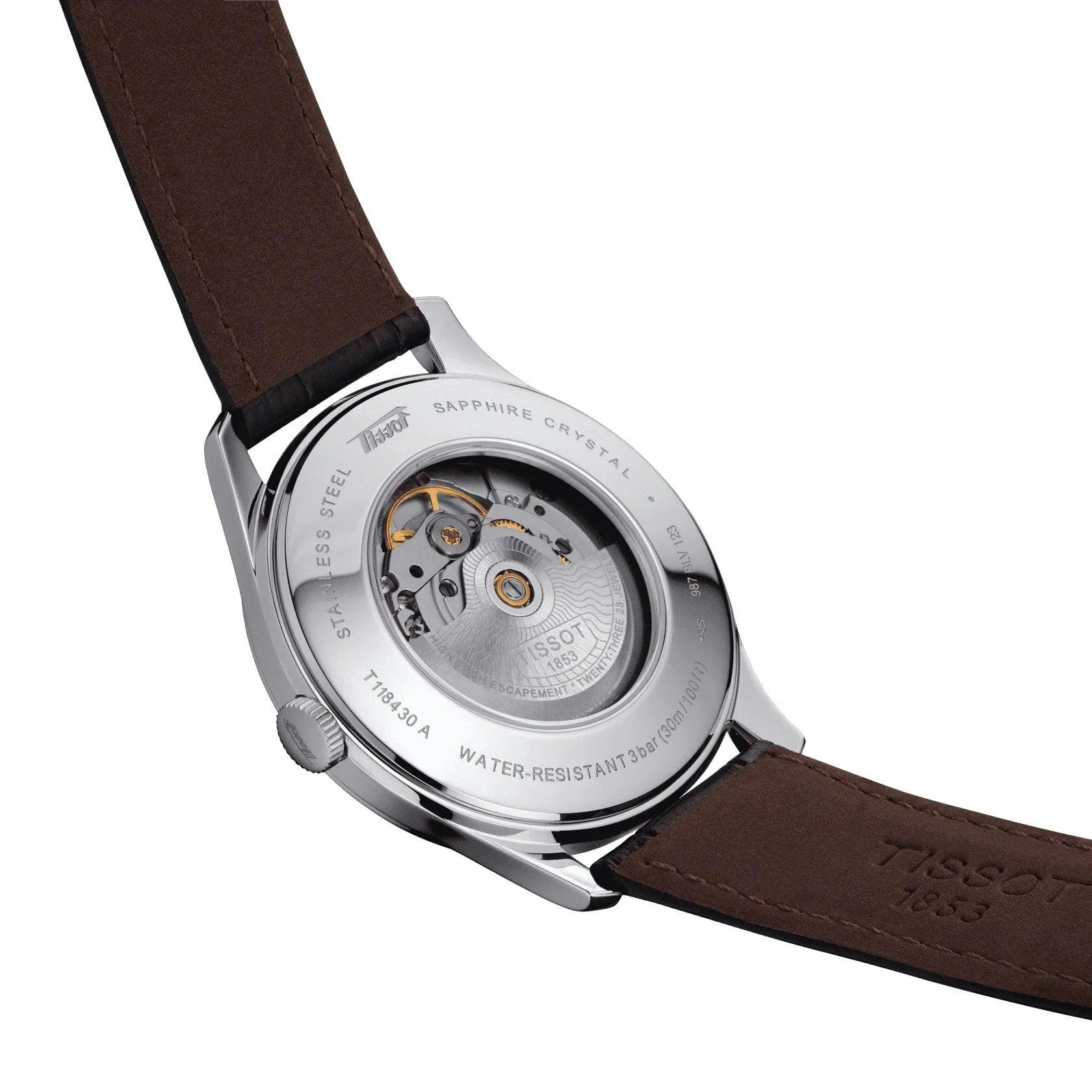 Tissot Heritage Visodate watch PowerMitic 80 42mm Black Automatic Steel T118.430.16.051.00