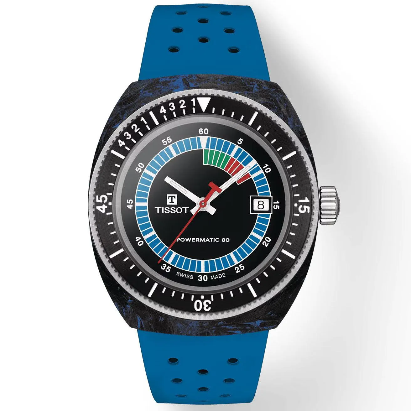 Tissot watch sidelline s powermatic 80 41mm Black Automatic Steel and Carbon T145.407.97.057.01