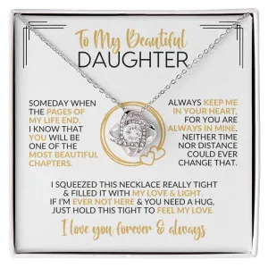 To My Daughter | Pages of My Life | Love Knot Necklace