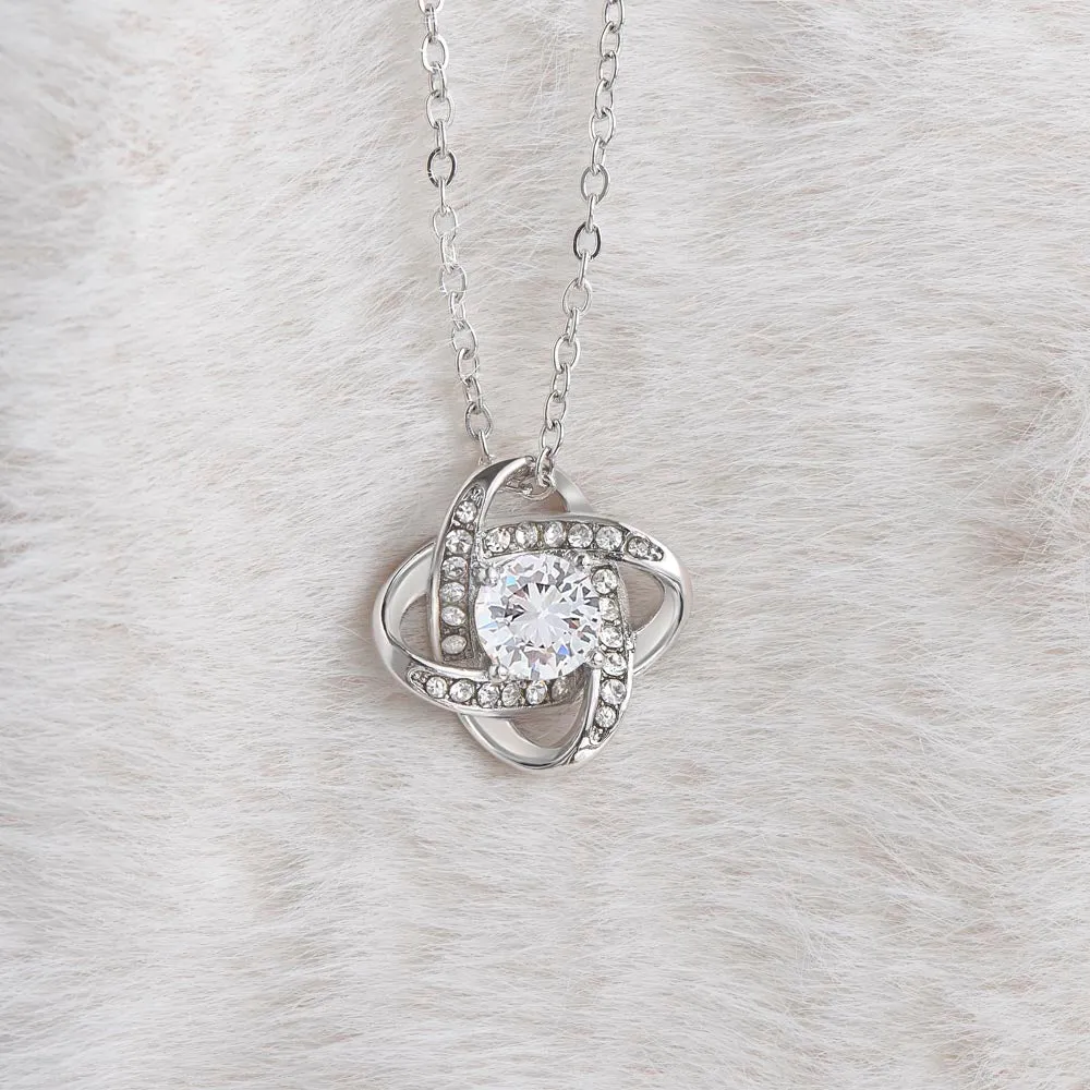 To My Girlfriend from Boyfriend Love Knot Necklace