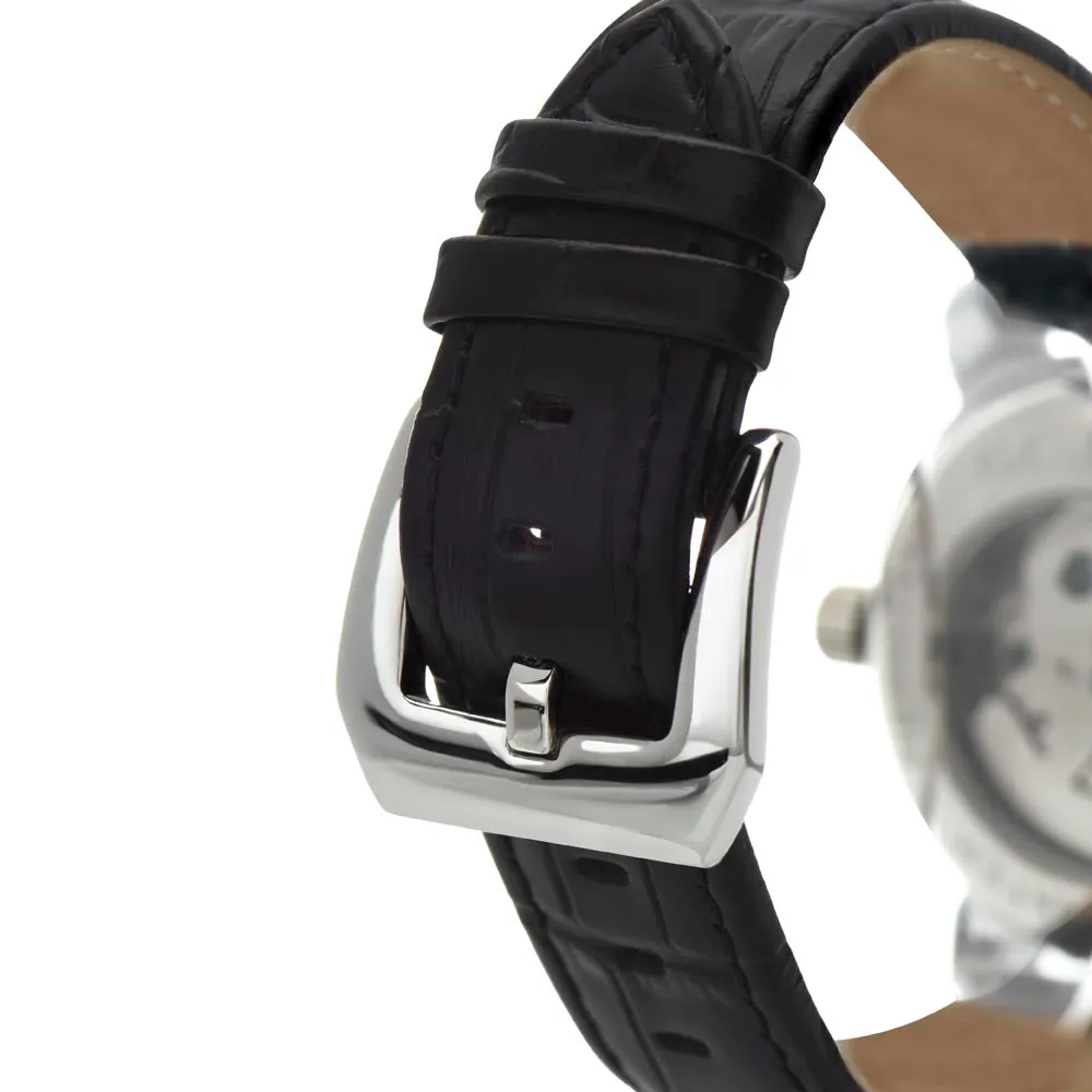 To My Husband | End of Time | Luxury Openface Men's Watch With Genuine Leather Band