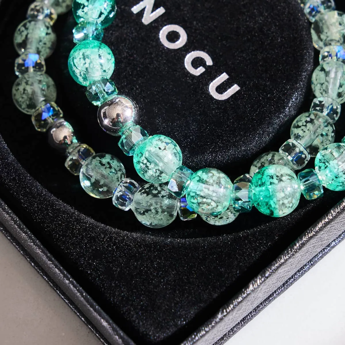 Turquoise | Firefly Glass Snow Globe Bracelet