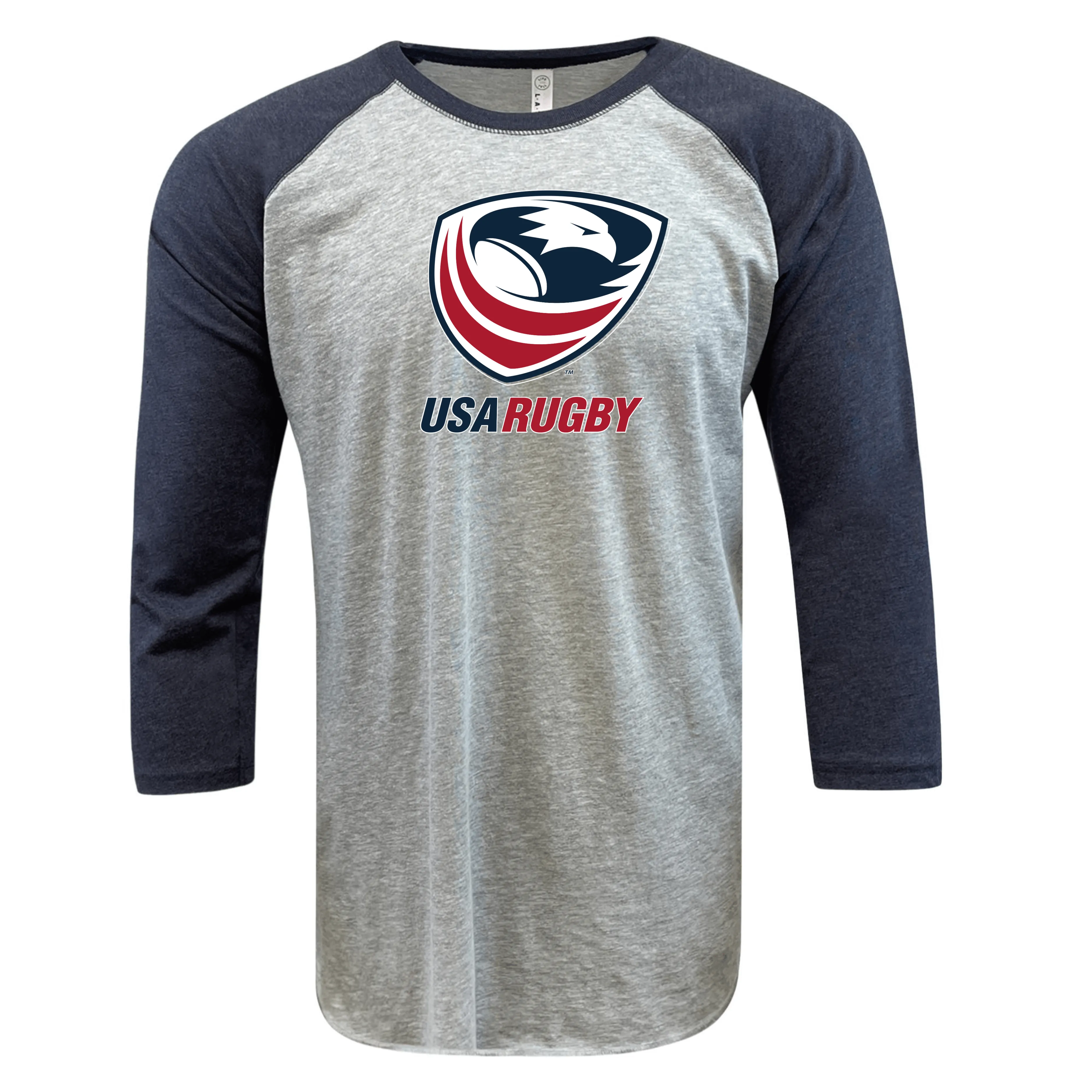 USA Rugby Crest Baseball 3/4 Sleeve T-shirt