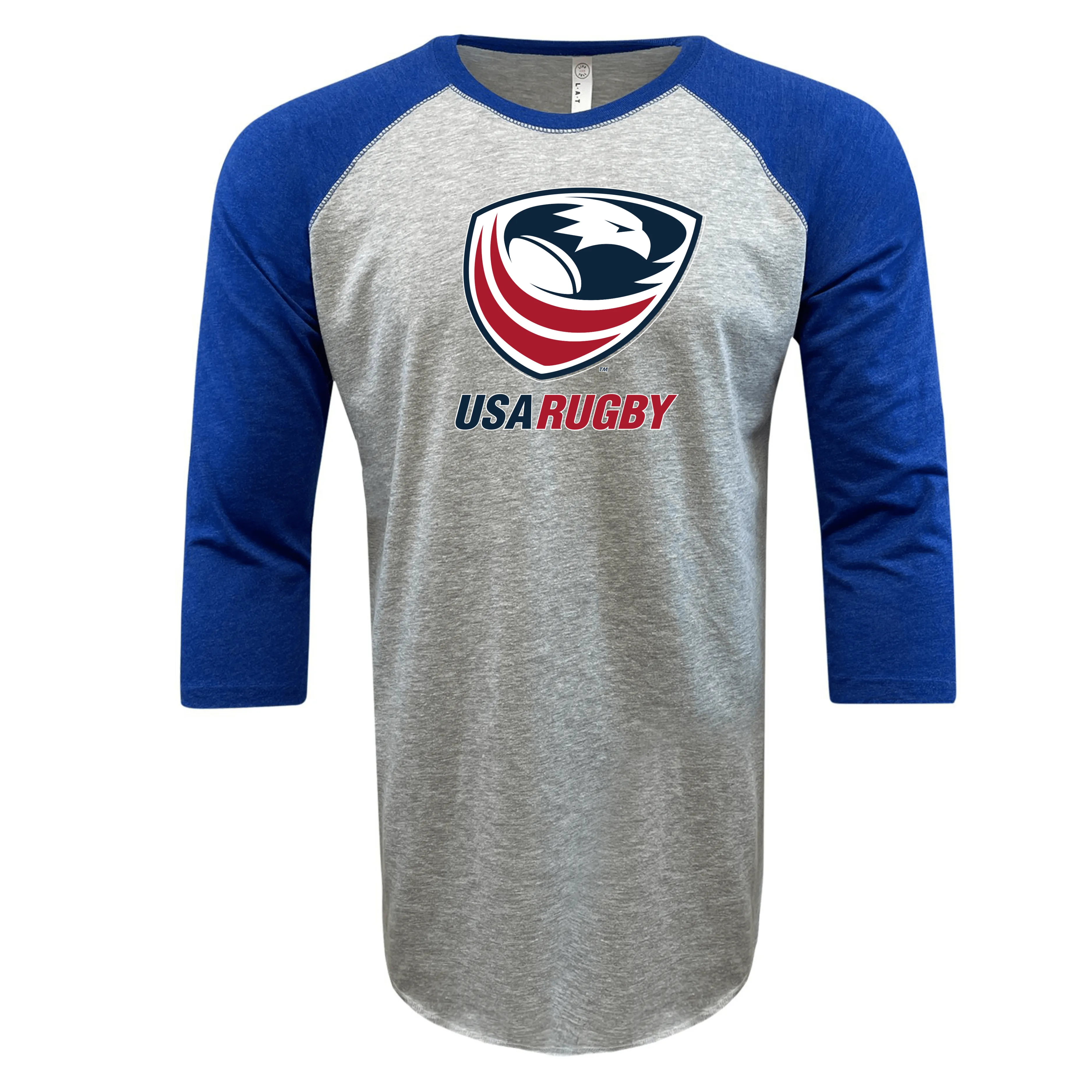 USA Rugby Crest Baseball 3/4 Sleeve T-shirt
