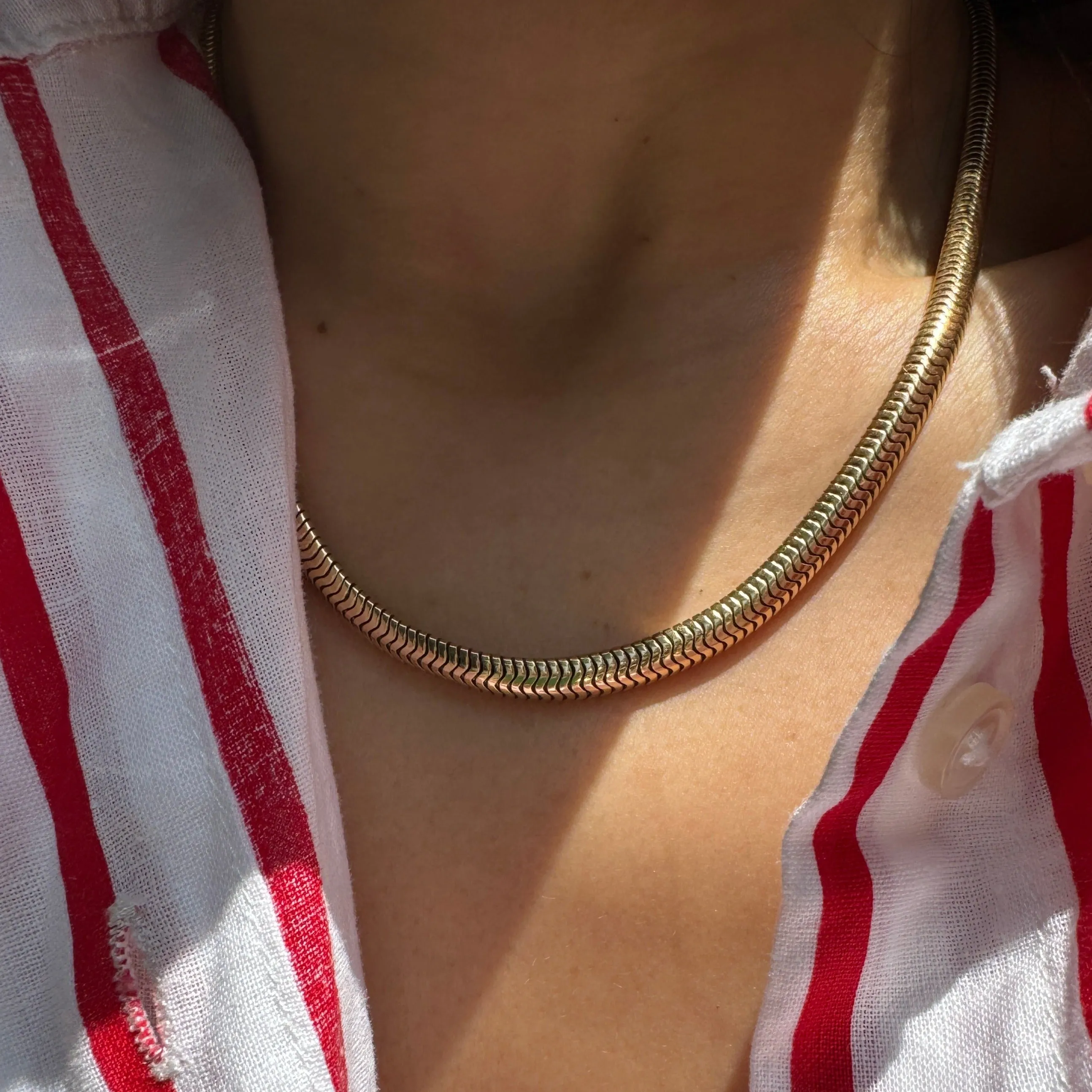 Vintage 14K Snake Chain