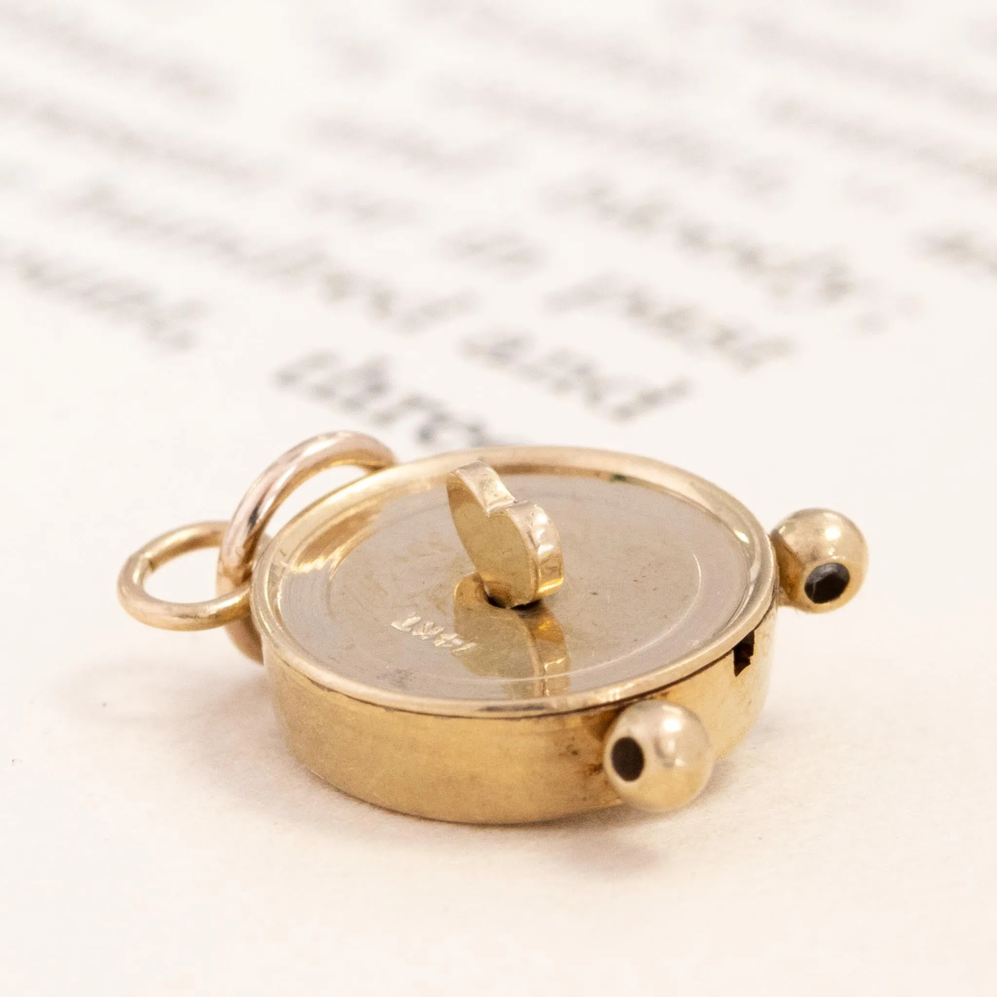 Vintage Alarm Clock Charm