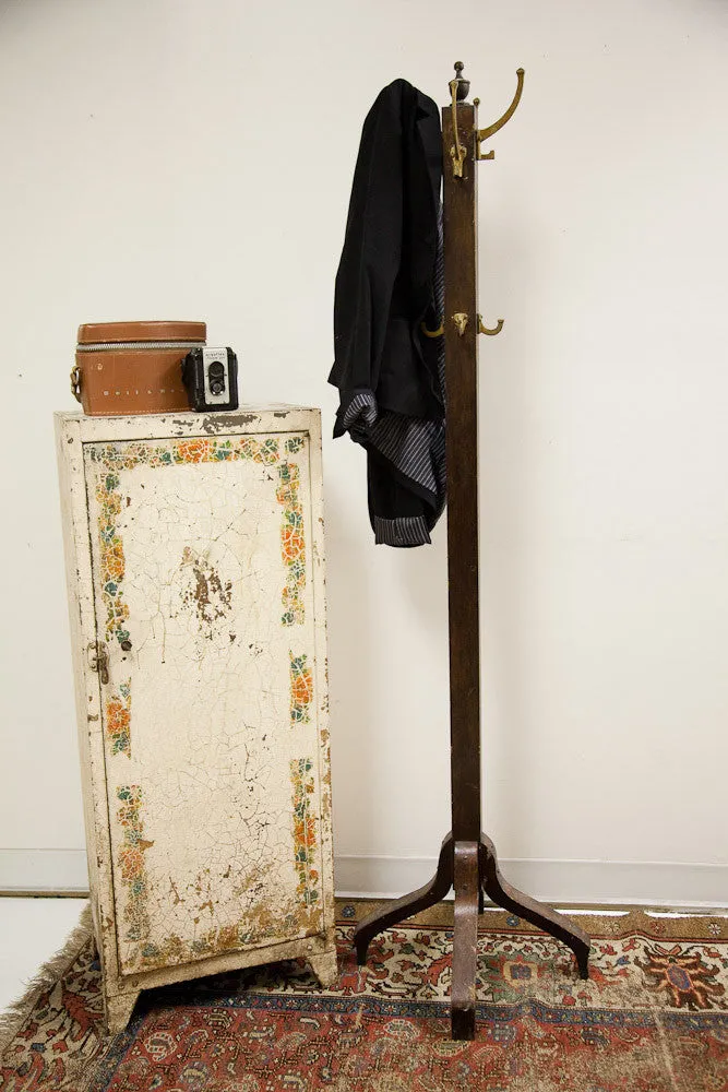 Vintage Chippy Industrial Metal Cabinet