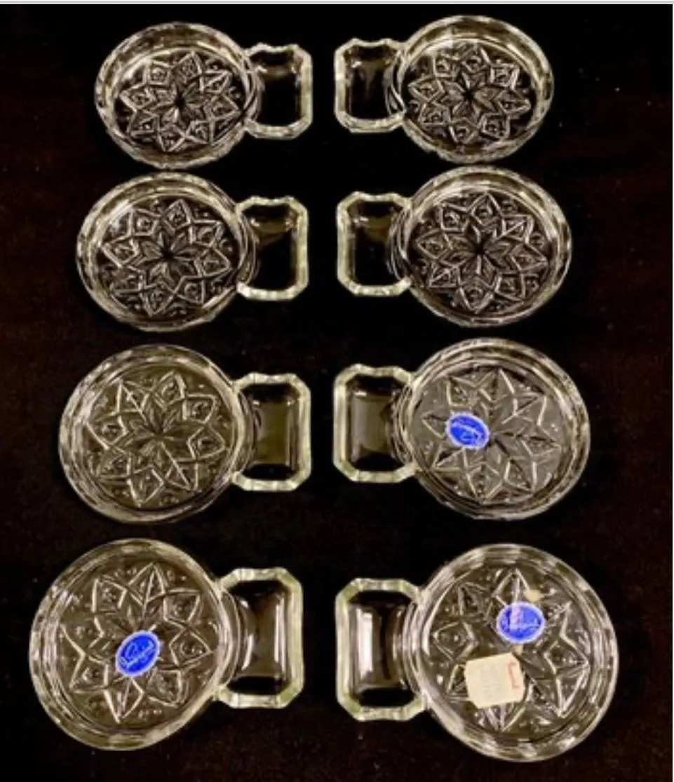 Vintage Imperial Glass Coaster/ashtray Combos