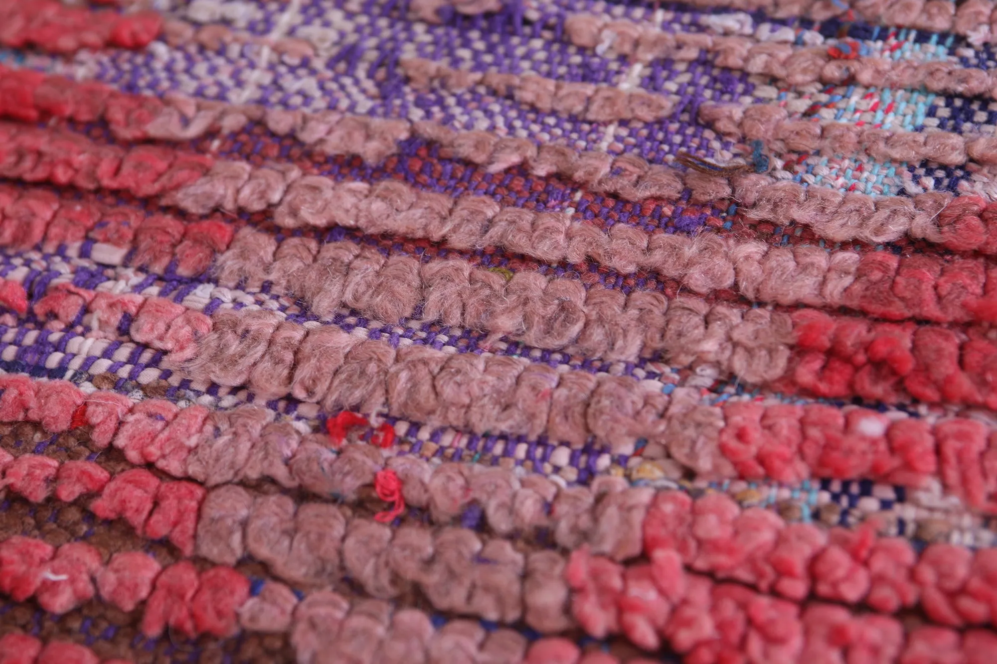Vintage Moroccan Rug Red - Handwoven 3.4 X 5.8 Feet | Authentic