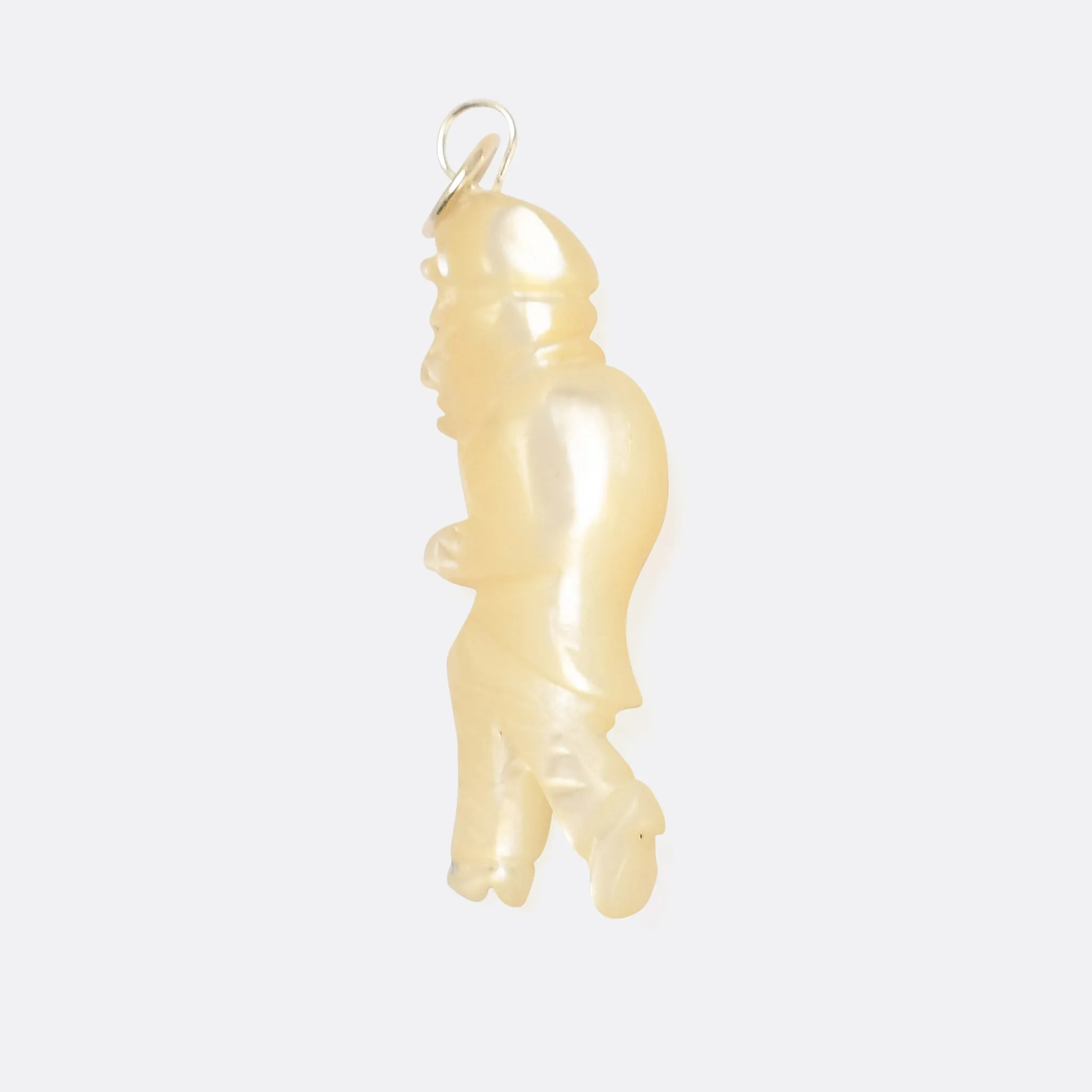 Vintage Mother of Pearl "Winston Churchill" Pendant
