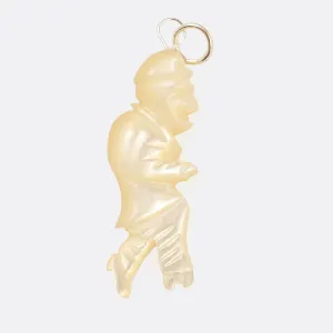 Vintage Mother of Pearl "Winston Churchill" Pendant