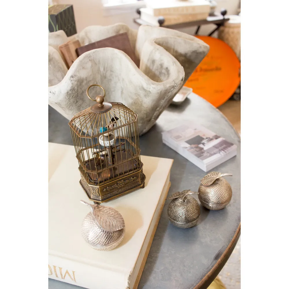 Vintage Moving Double Birdcage Clock