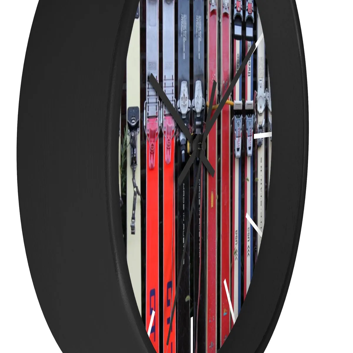 Wall Clock - Vintage Skis
