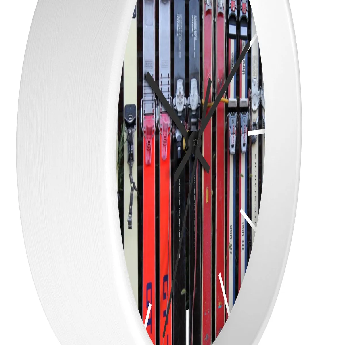 Wall Clock - Vintage Skis