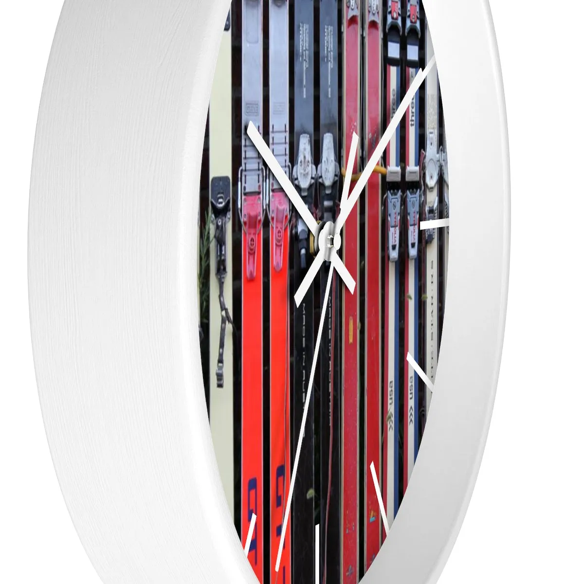 Wall Clock - Vintage Skis