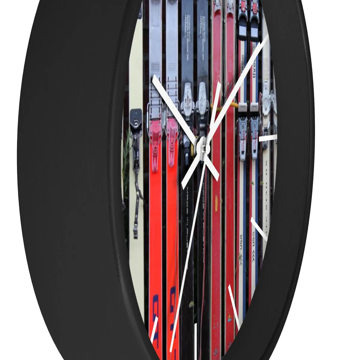 Wall Clock - Vintage Skis