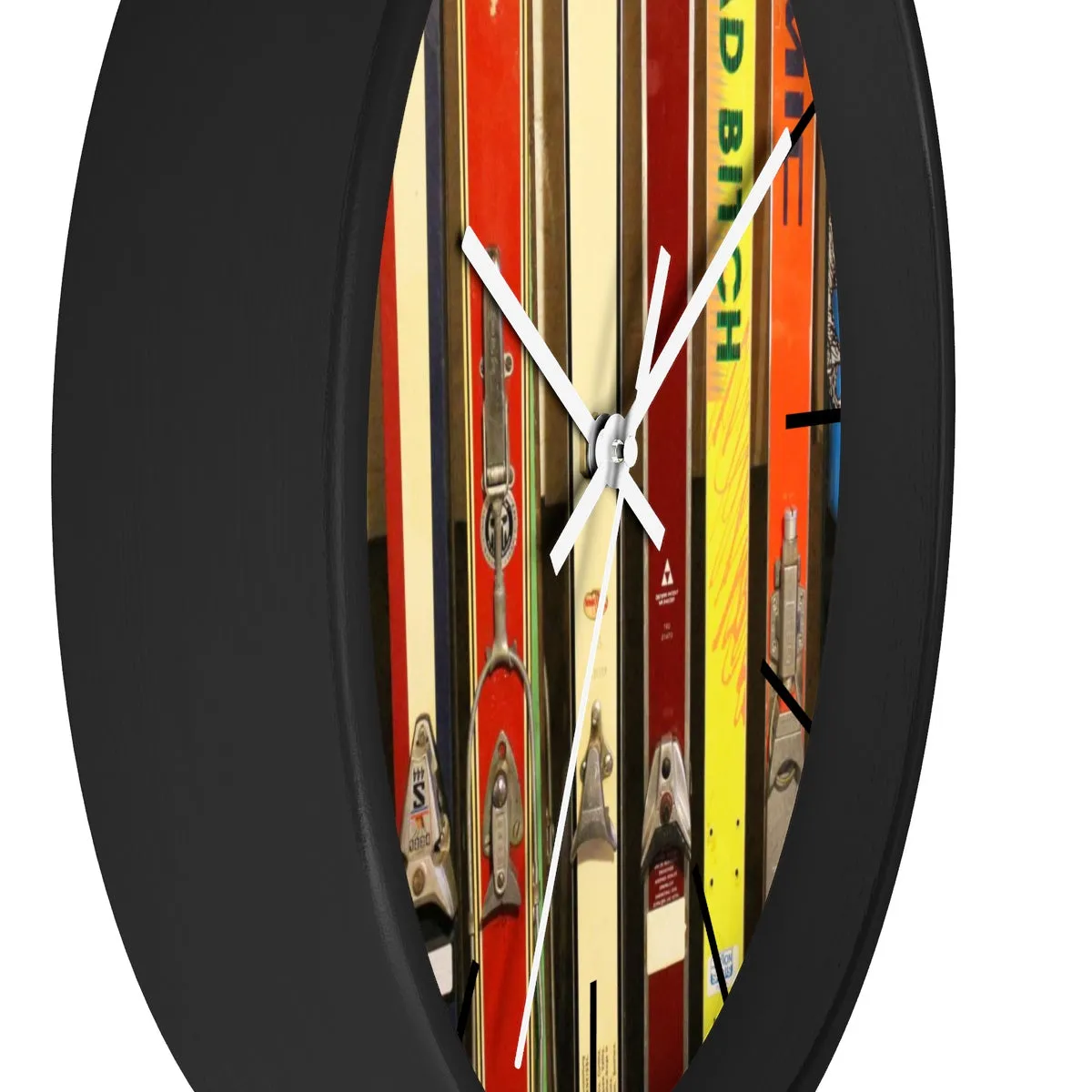 Wall Clock - Vintage Skis