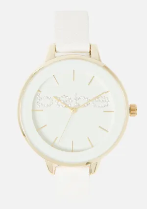 White Dial Bebe Logo Watch