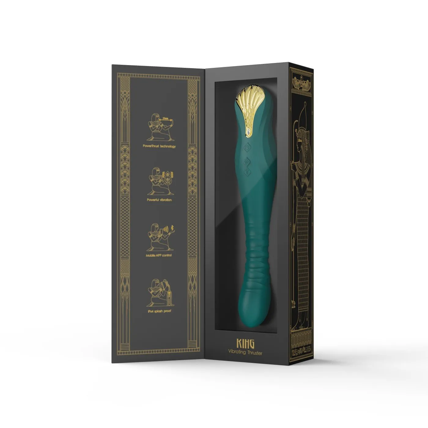 ZALO King Vibrating Thruster Turquoise Green