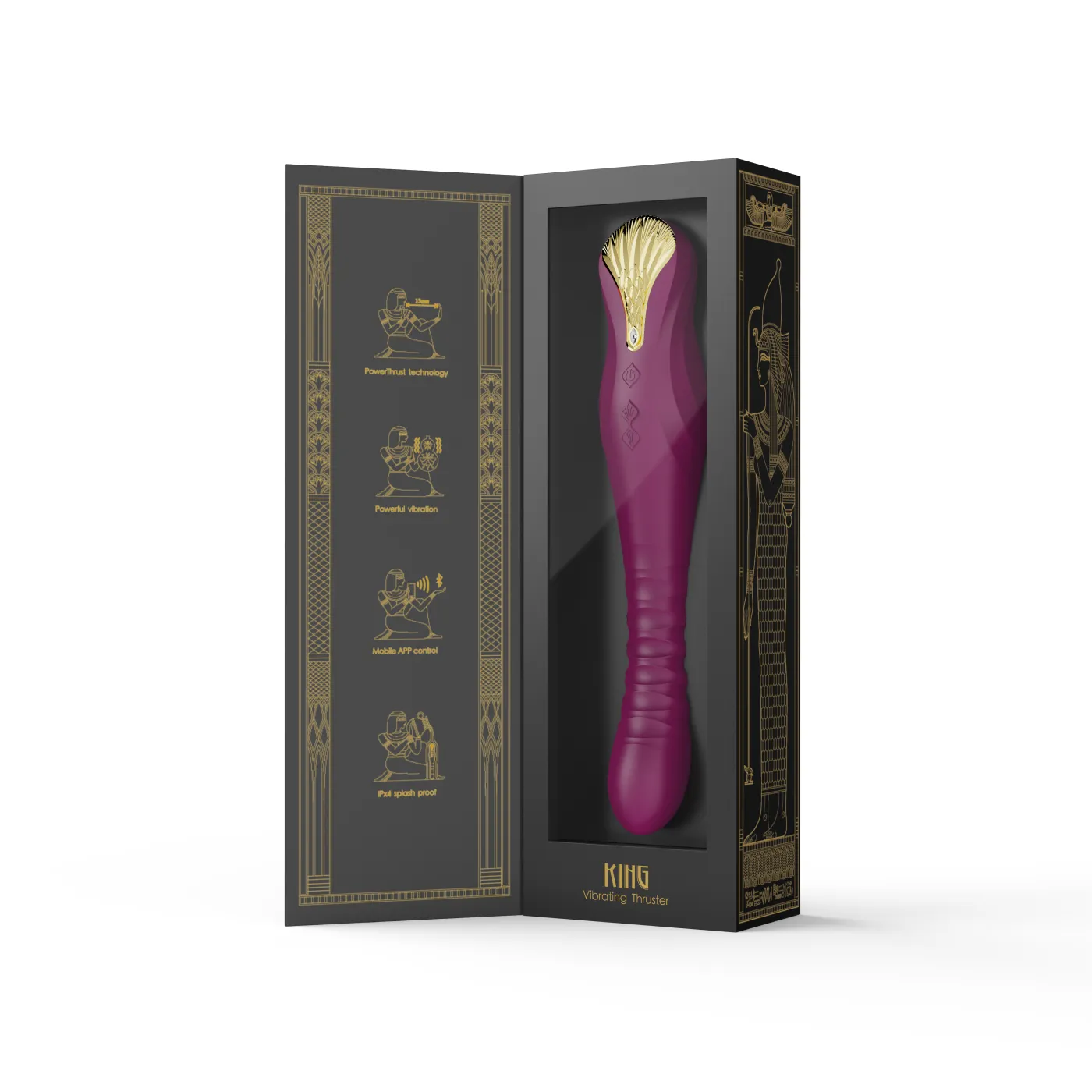 ZALO King Vibrating Thruster Velvet Purple
